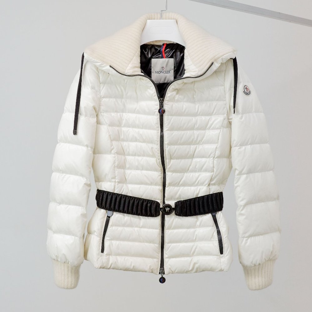 Moncler White Puffer Jacket